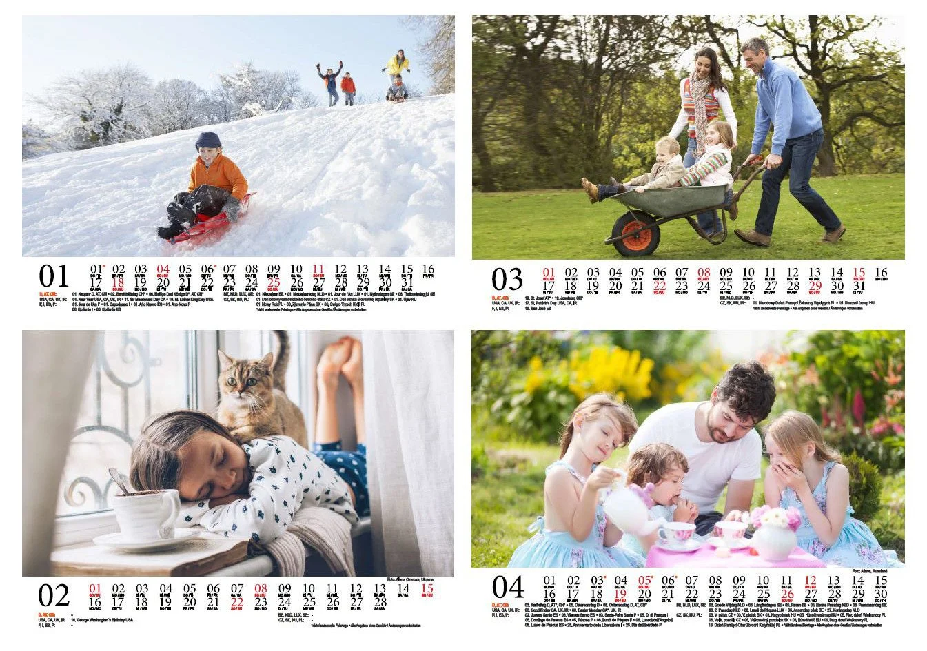Seelenzauber Wandkalender „Familienzauber 2026“ – DIN A5